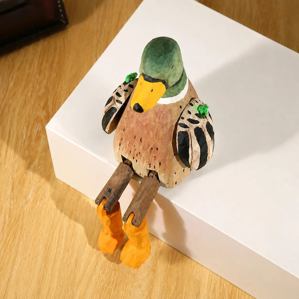 Hand-Carved Wooden Dangling-Leg Animal Ornaments | Esilora