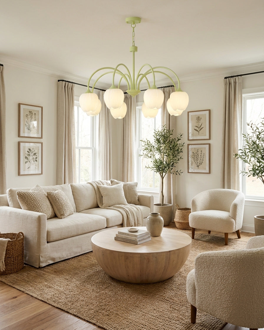 Tulip Matcha Chandelier | Esilora