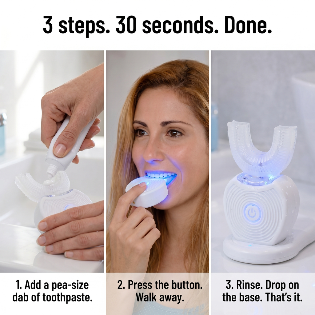 SonicBeam Complete — Brush Every Tooth at Once in 30 Hands-Free Seconds - Esilora