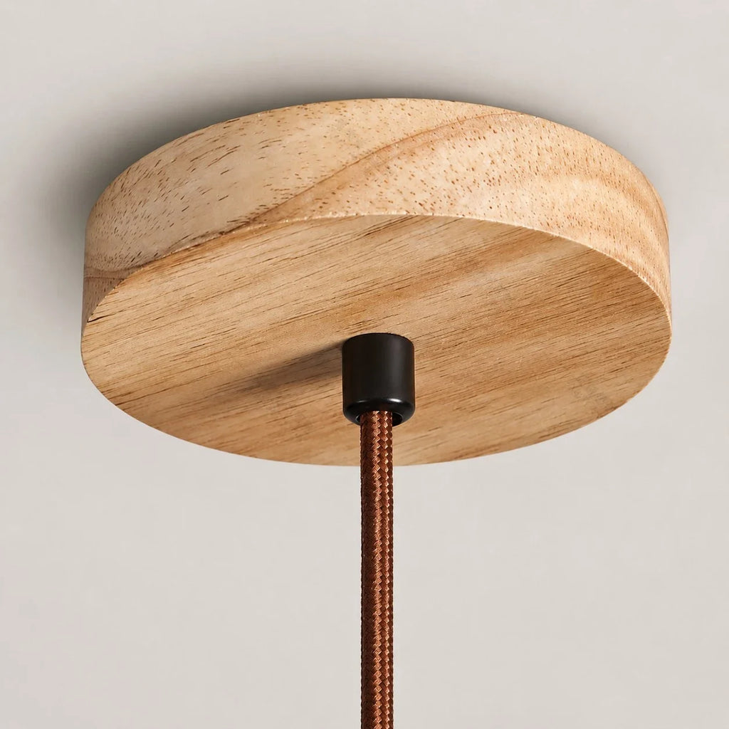 Rustic Woven Rope Glass Pendant Light Collection | Esilora
