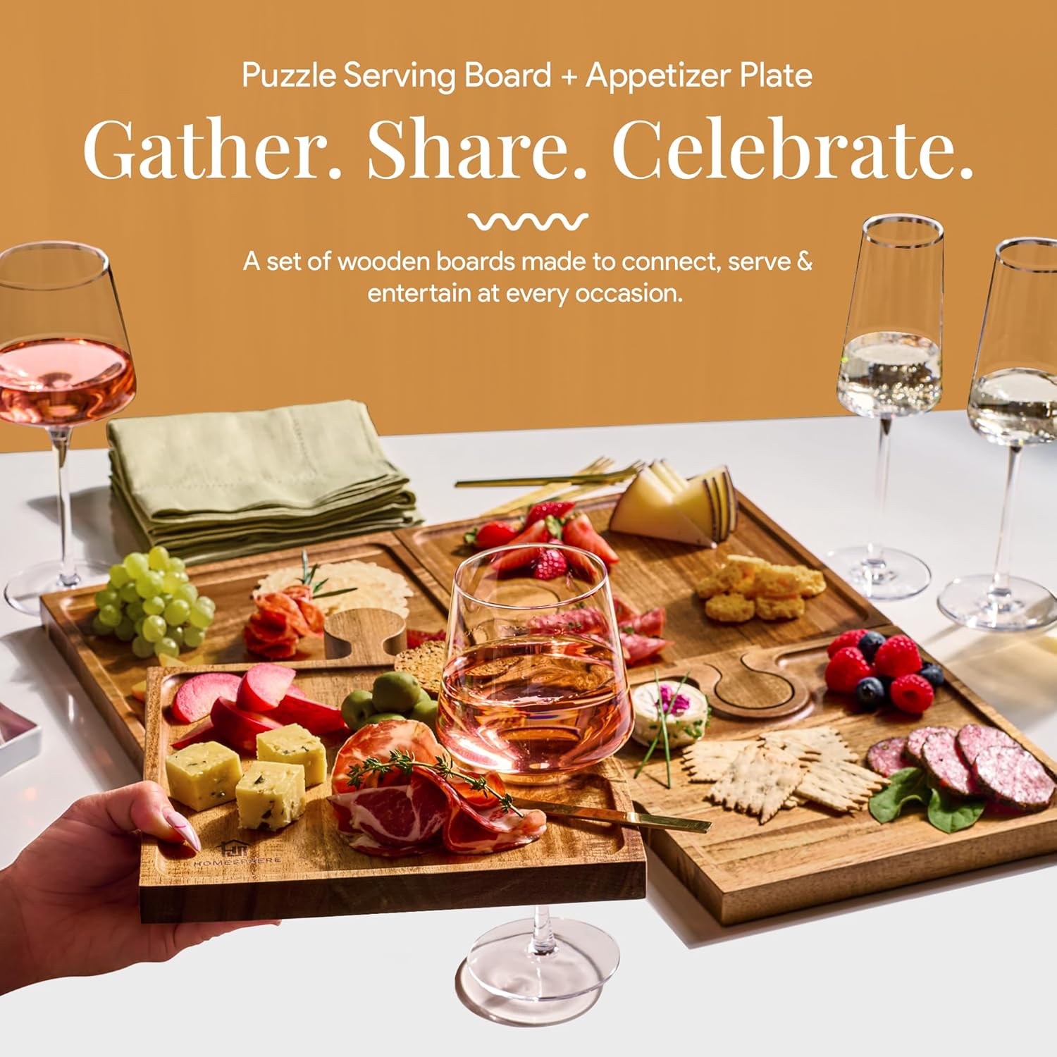 Puzzle Serving Tray – Connects Guests for Stylish and Memorable Moments - Esilora