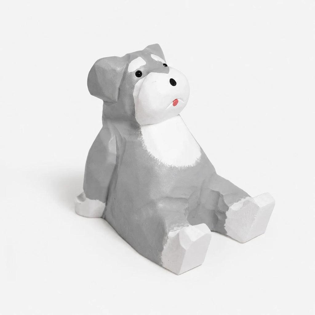 Support de téléphone en bois sculpté à la main représentant un animal | Esilora