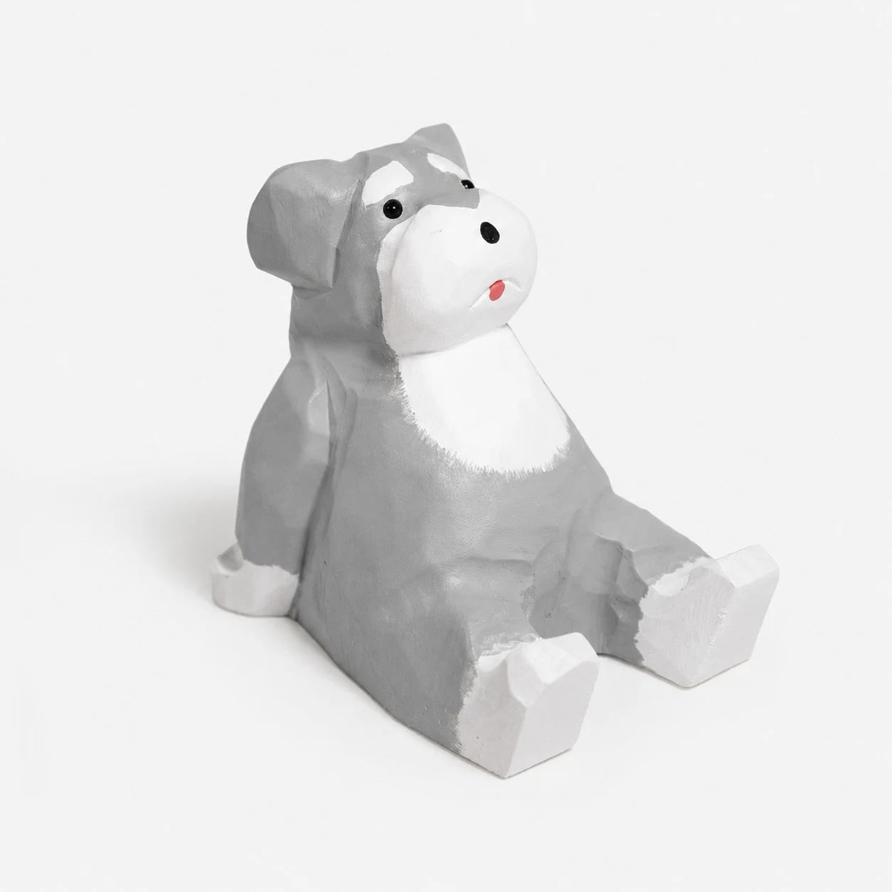 Support de téléphone en bois sculpté à la main représentant un animal | Esilora