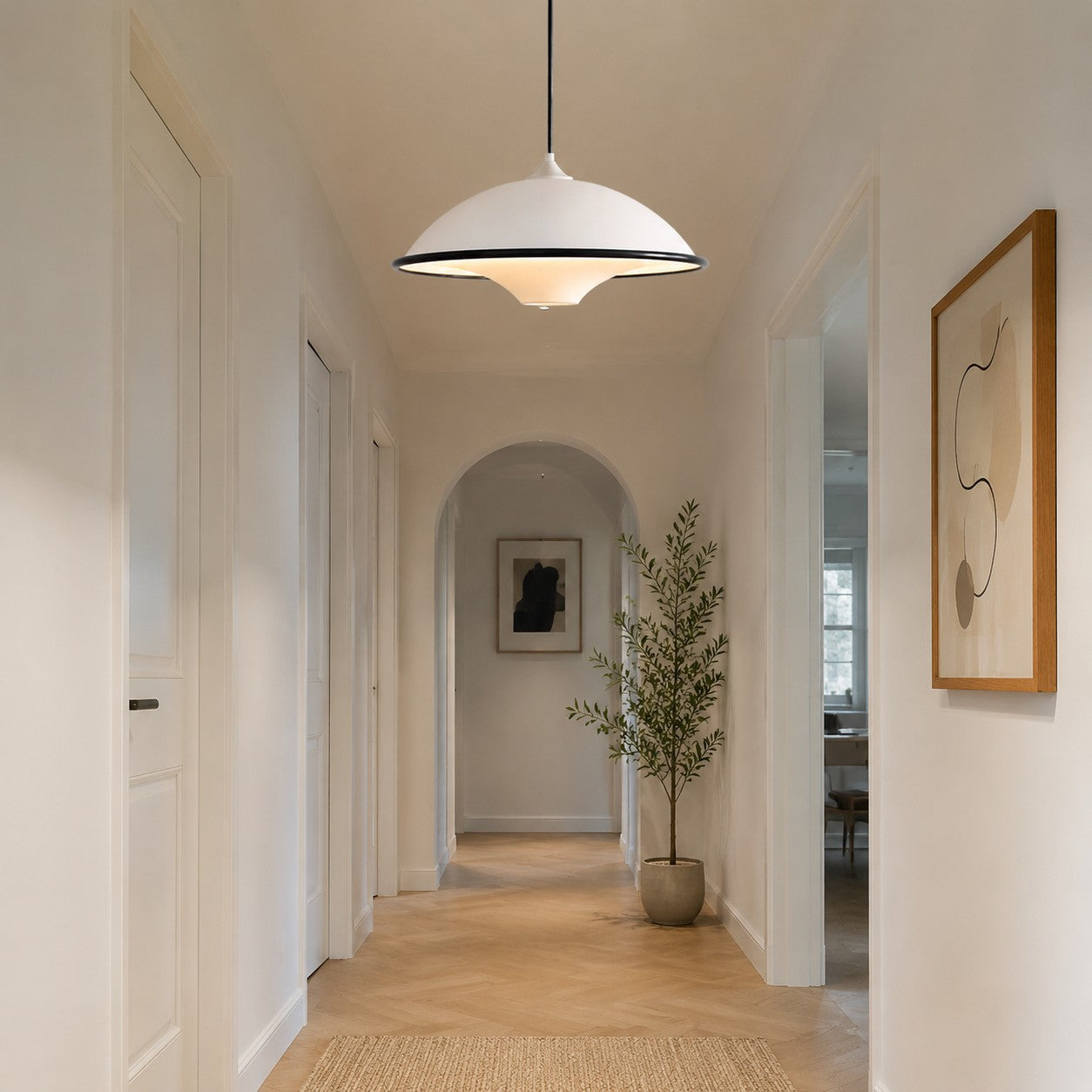 Bauhaus UFO Acrylic Pendant Lamp for Dining Rooms | Esilora