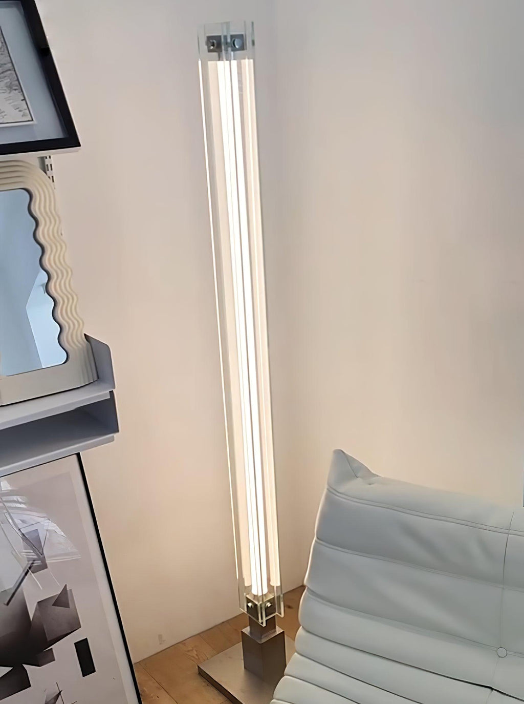 Industrial Style Minimalist Glass Floor Lamp M29 | Esilora