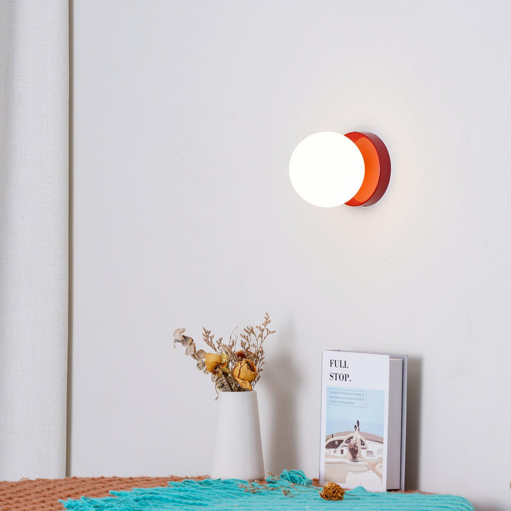 Rivolence Minimalist Fluid Modern Round Wall Sconce – Modern Indoor Accent Lighting for Bedroom or Study | Esilora