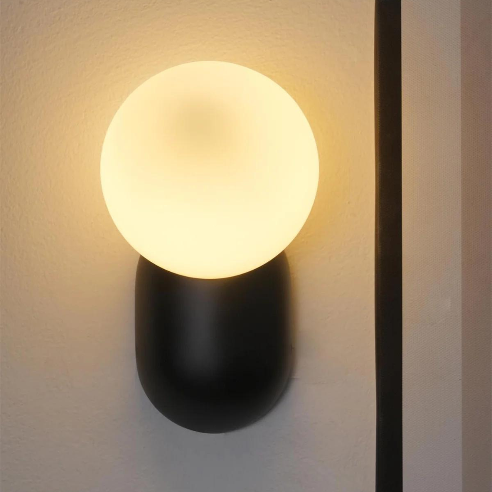 Luma Nordic Glass Orb Wall Light | Esilora