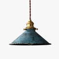 Vintage Industrielle Pendelleuchte aus distressed Metall | Esilora