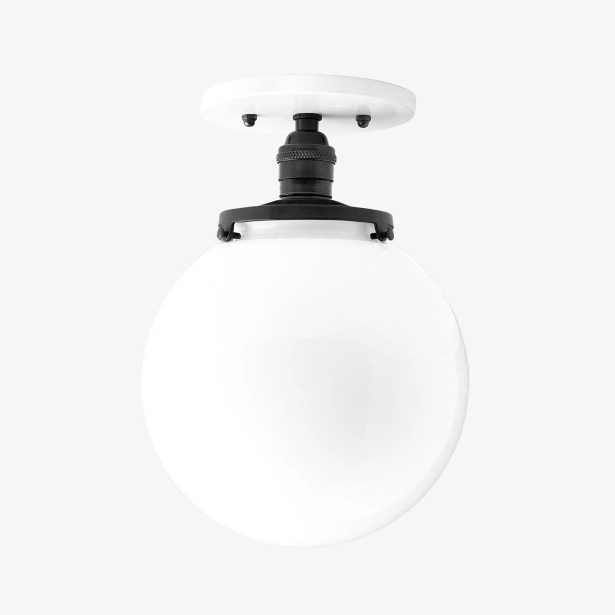 Glorica Opalglas-Halbdeckenleuchte – moderne Mid-Century-Leuchte für das Wohnzimmer | Esilora
