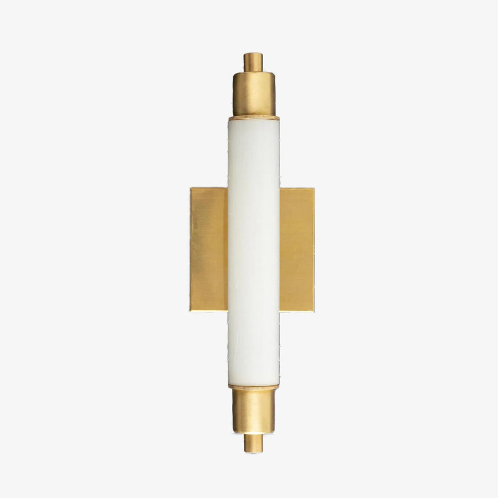 Ornato Luxe Modern Vanity Sconce - Art Deco Wall Light with Cylinder Shade | Esilora