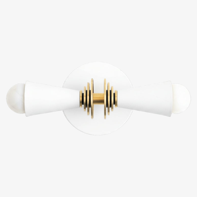 Pyralis Cone Art Deco Wall Sconce – Modern Metal Vanity Light, Vertical or Horizontal Mount | Esilora