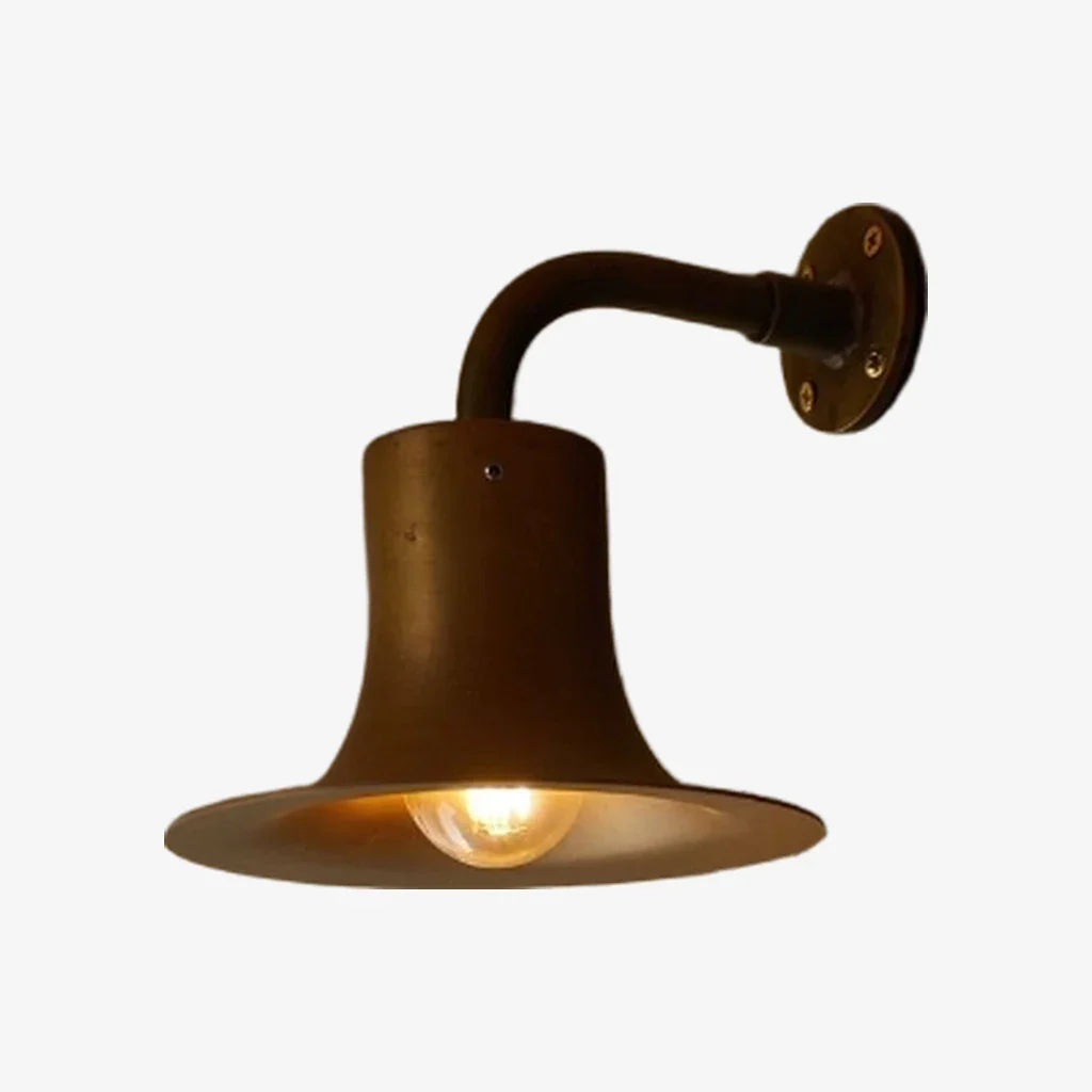 Japanese Wabi-Sabi Brass Wall Sconce | Esilora