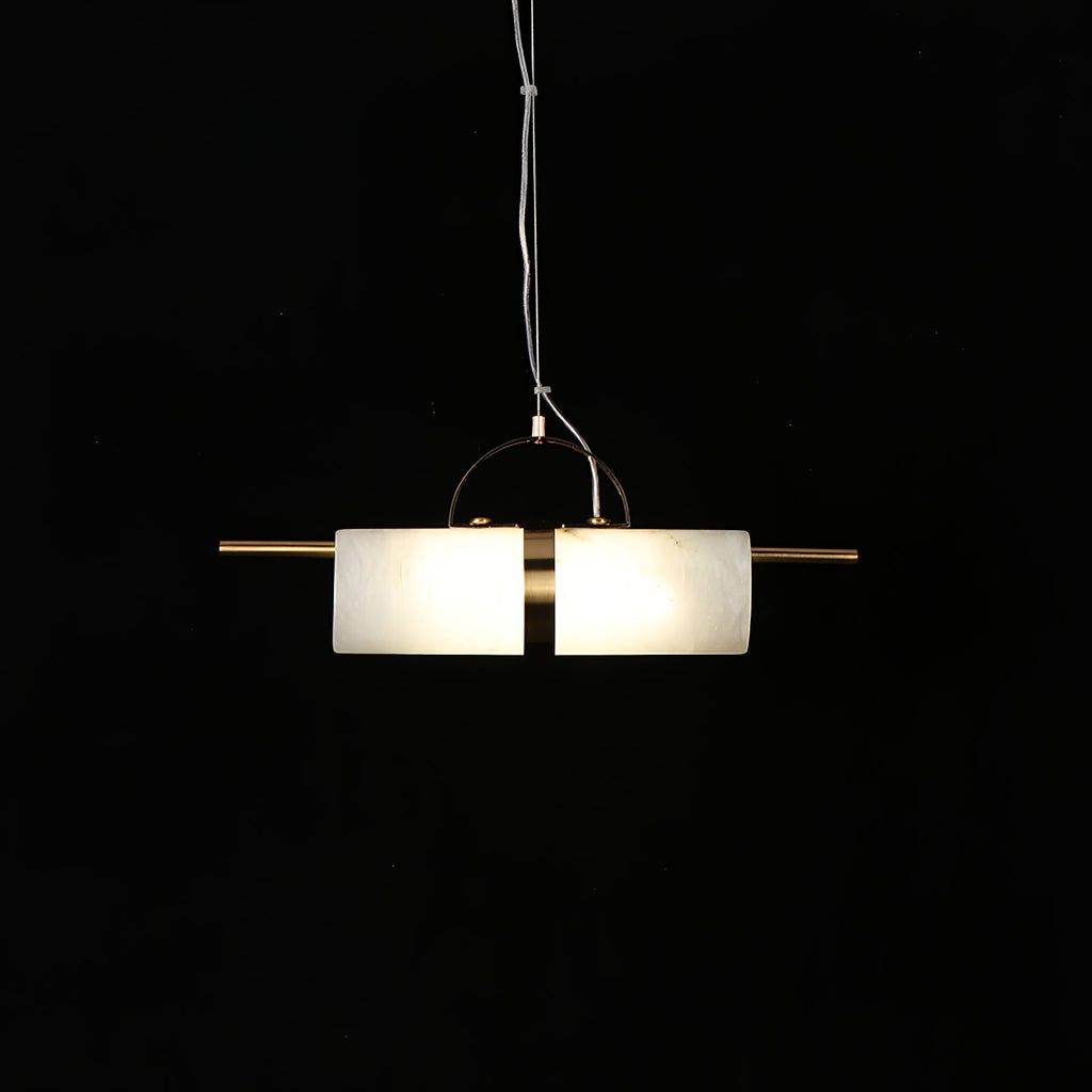 Mini Zylindrische Alabaster Pendelleuchte | Esilora