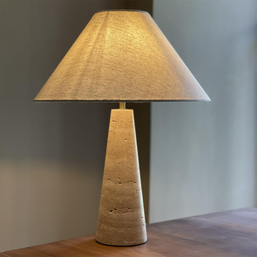 Lulu Travertine Table Lamp | Esilora