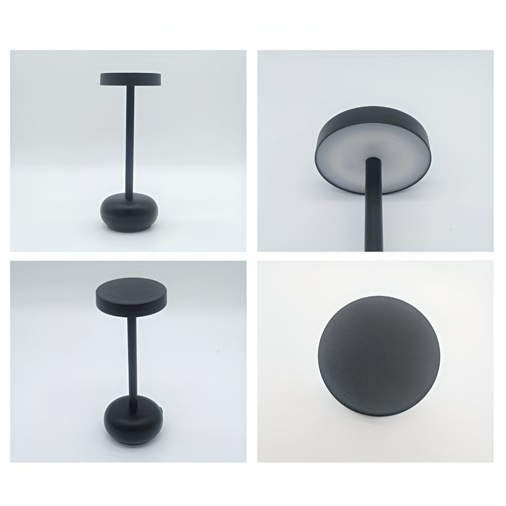 Modern Metal Table Lamp — LED Dimmable, USB Rechargeable, Touch Control