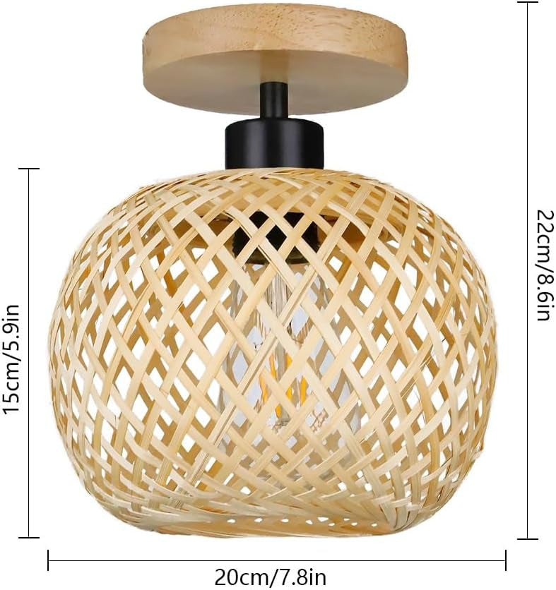 Handmade Ethereal Bamboo Ceiling Light | Esilora