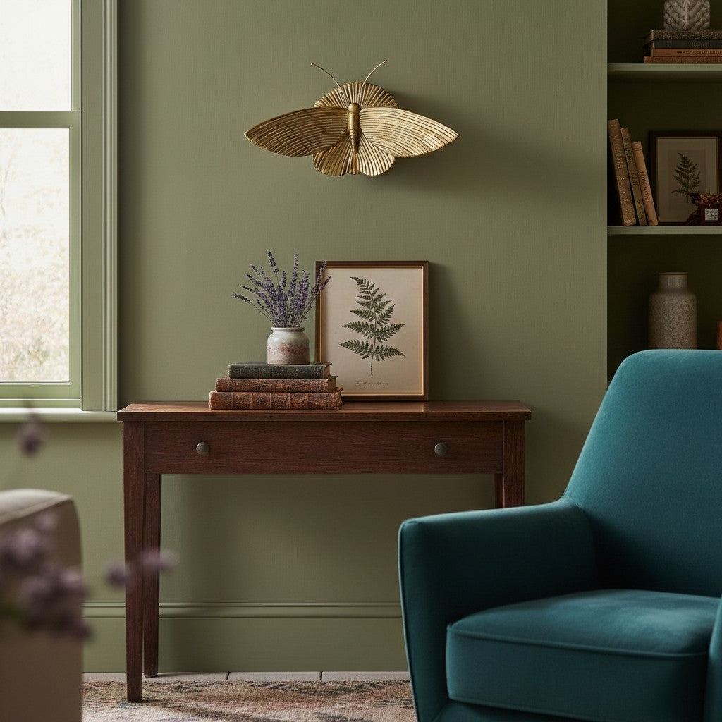 Mothriel Moth-Shaped Wall Lamp - Vintage Metal Lamp for Bedroom | Esilora