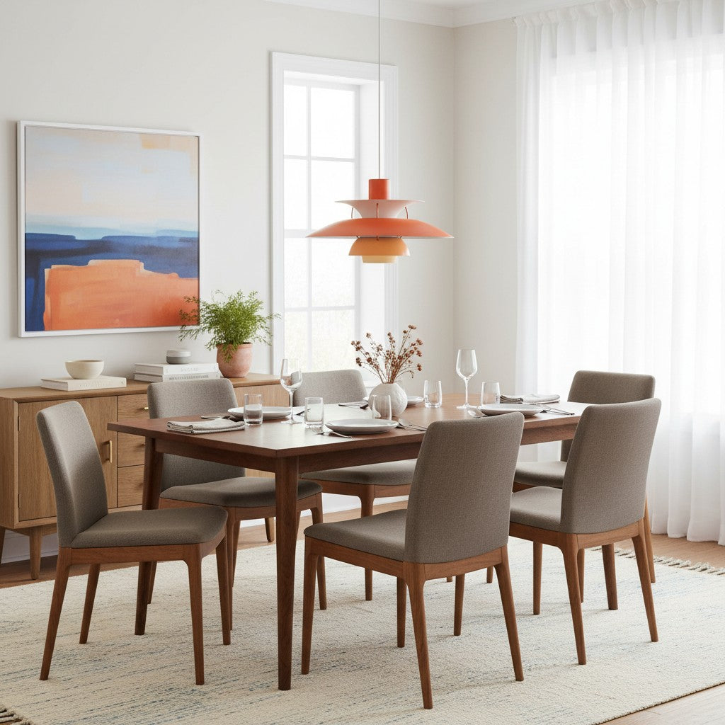 Layora Modern Scandinavian Pendant Light – Multi-Color Aluminum Design for Dining and Living Room N38 | Esilora