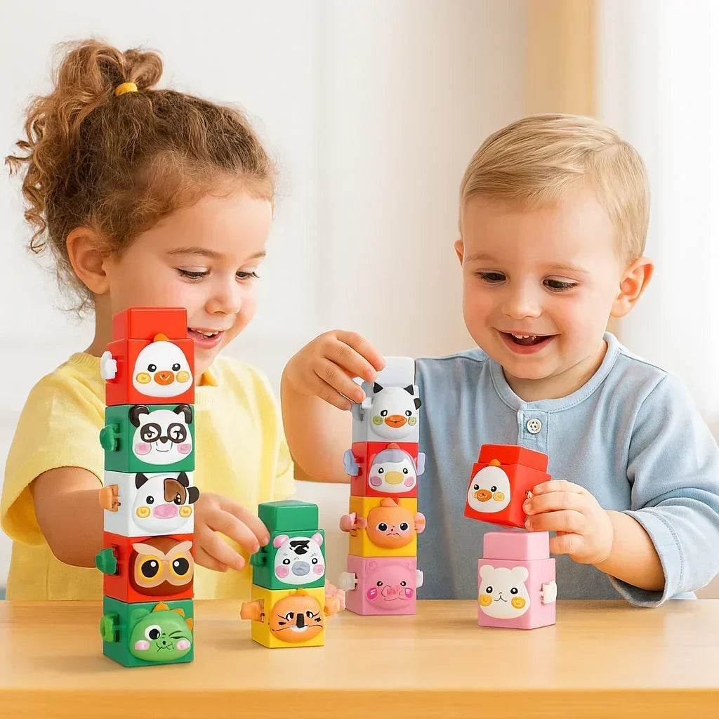Animal Stacking Balance Tower Set — Interactive Focus Game