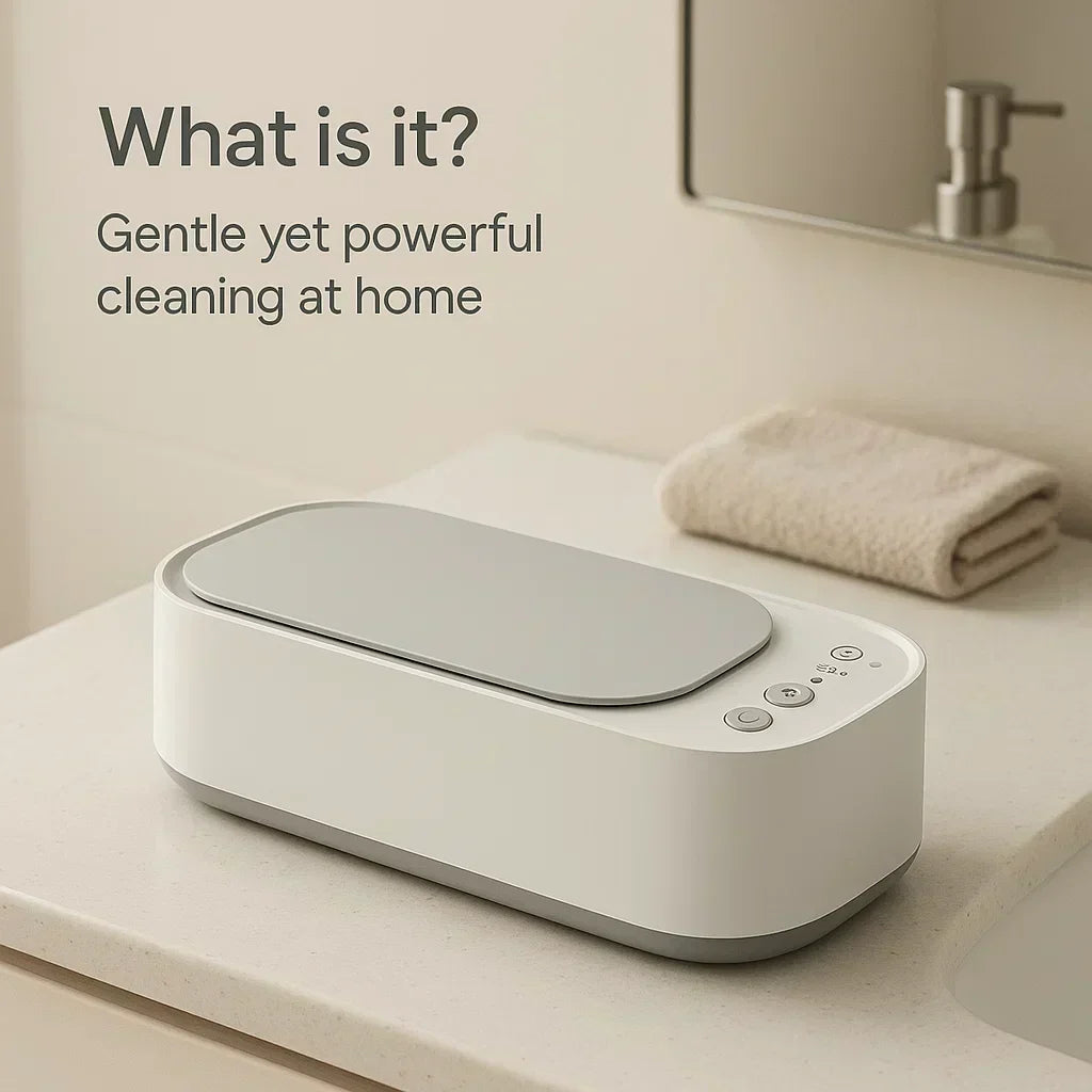 Sonic Cleaning Device for Jewelry, Eyewear, Timepieces, and Dentures - Esilora