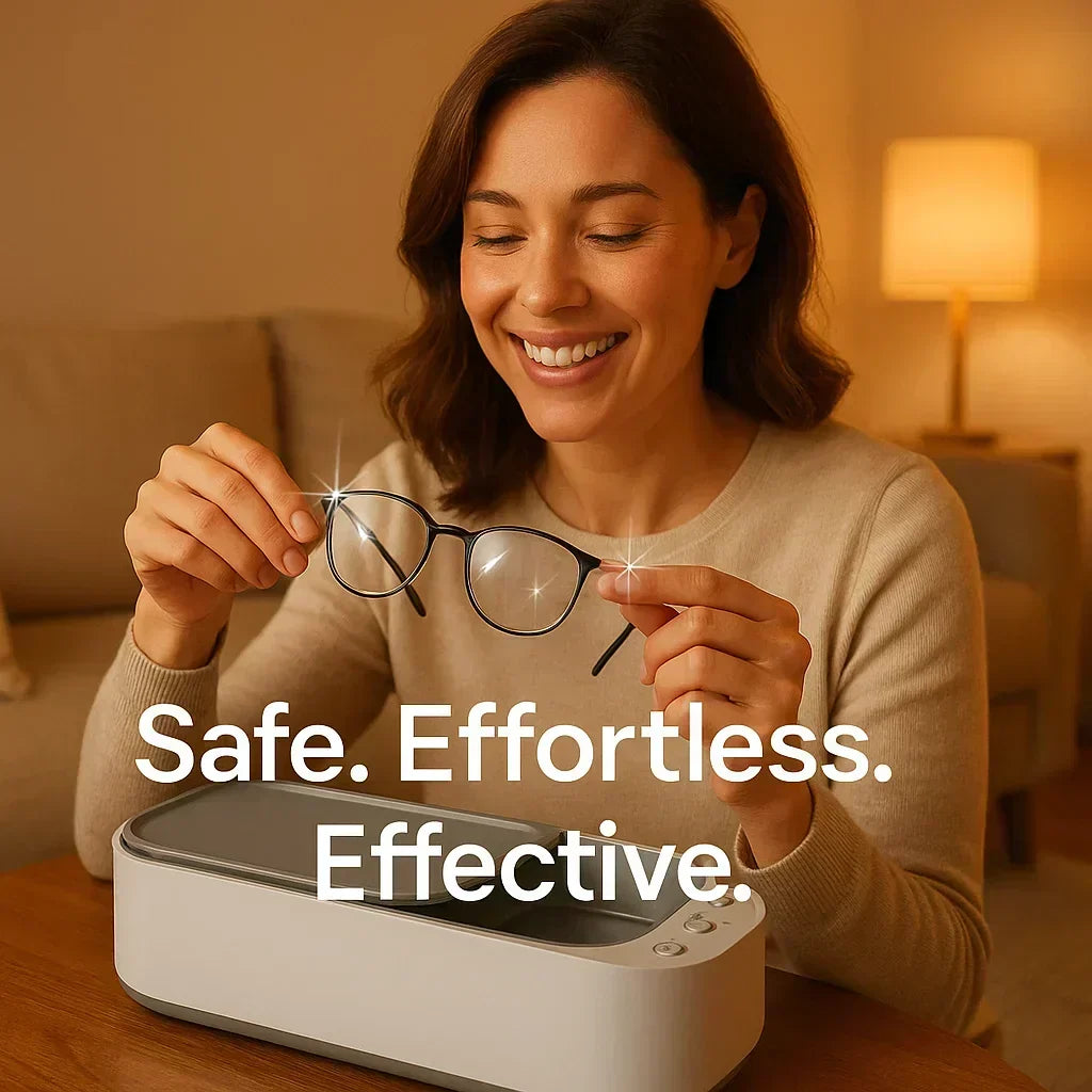 Sonic Cleaning Device for Jewelry, Eyewear, Timepieces, and Dentures - Esilora