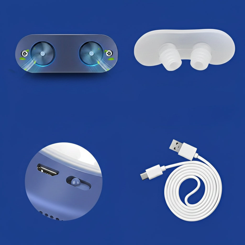 Anti-Snoring Sleep Aid with Soft Nasal Tips for Easier Breathing