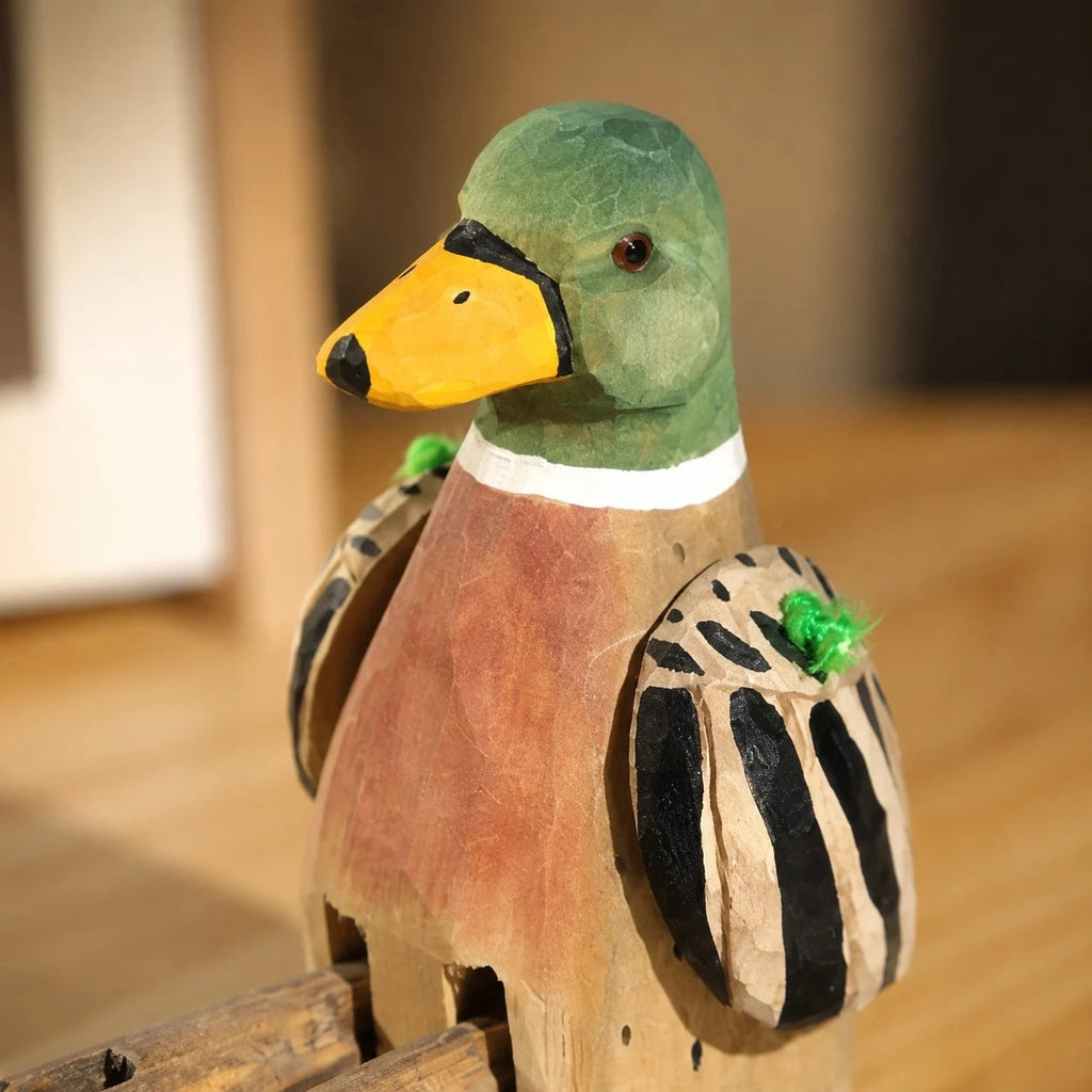 Hand-Carved Wooden Dangling-Leg Animal Ornaments | Esilora