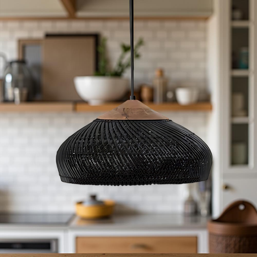 Retro Bohemian Rattan Pendant Light | Esilora