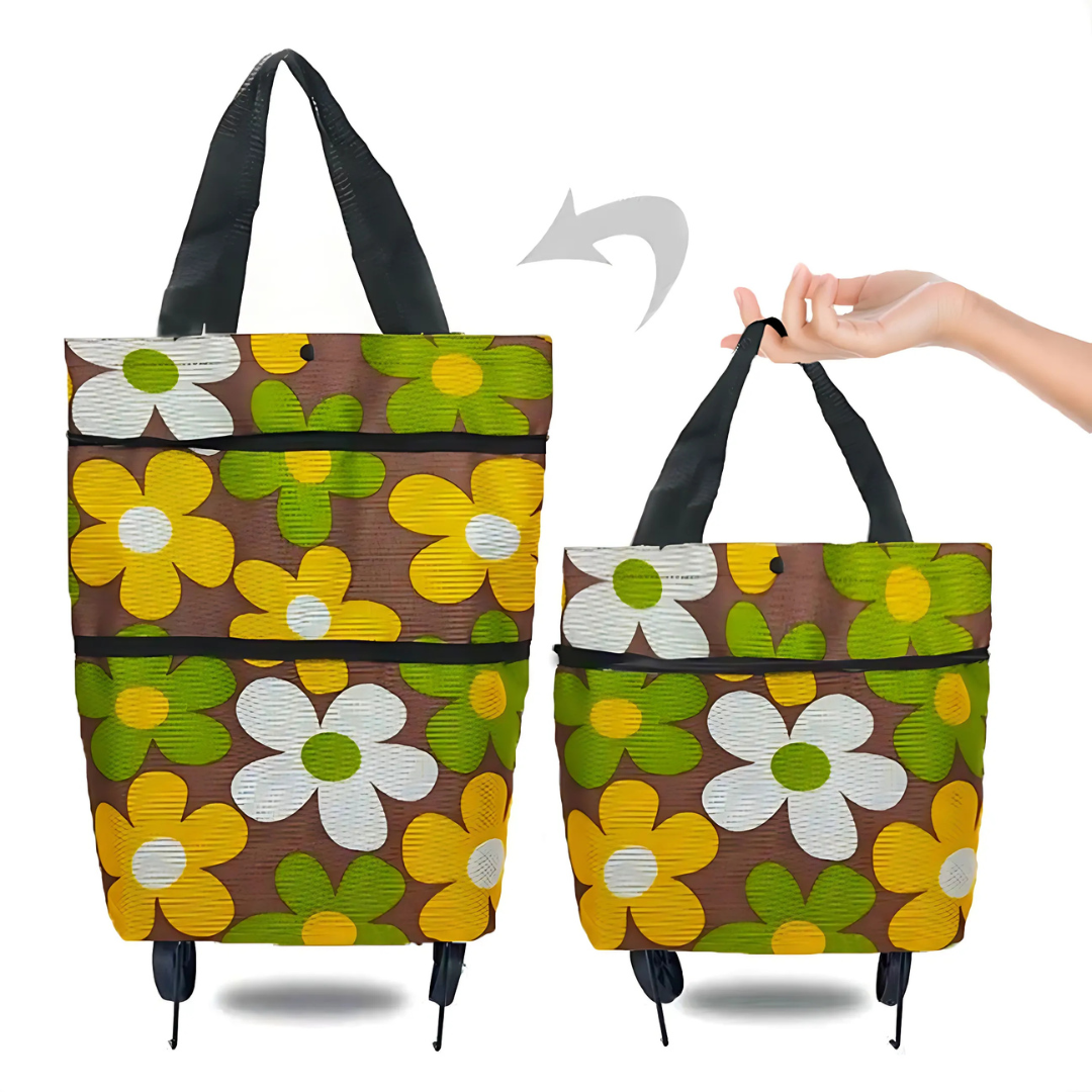 Shopping Cart | Collapsible Rolling Bag | Lightweight Carrier | Icone - Esilora