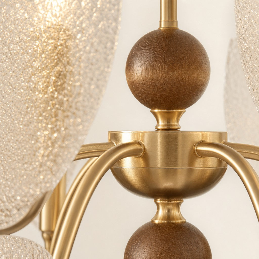 Lucenda Butterfly Chandelier - Gold Acrylic French Vintage Statement Light for Kitchen Island | Esilora