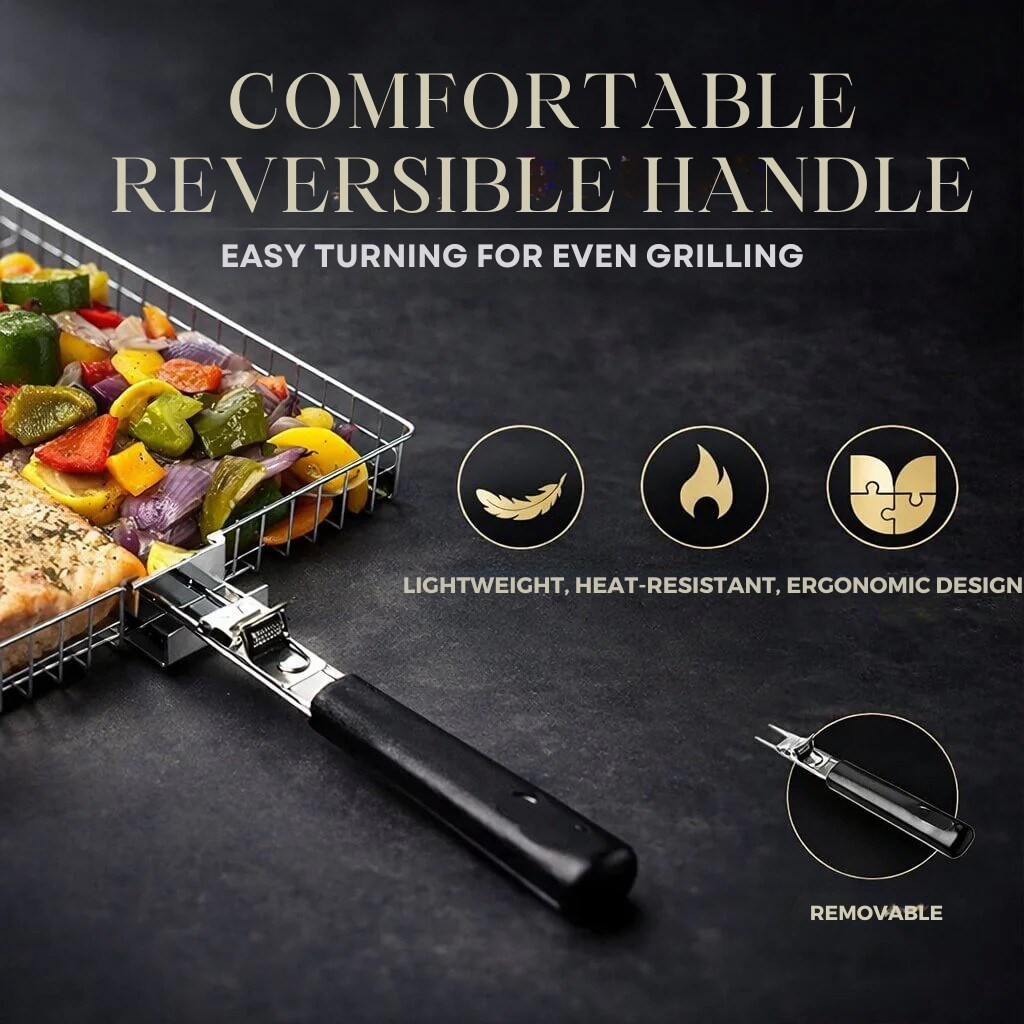 Stainless Steel Grill Basket for Barbecuing - Esilora