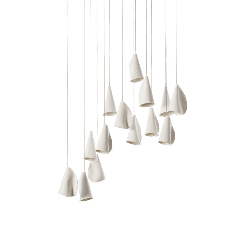21 Thin Porcelain Pendant Lamp | Esilora