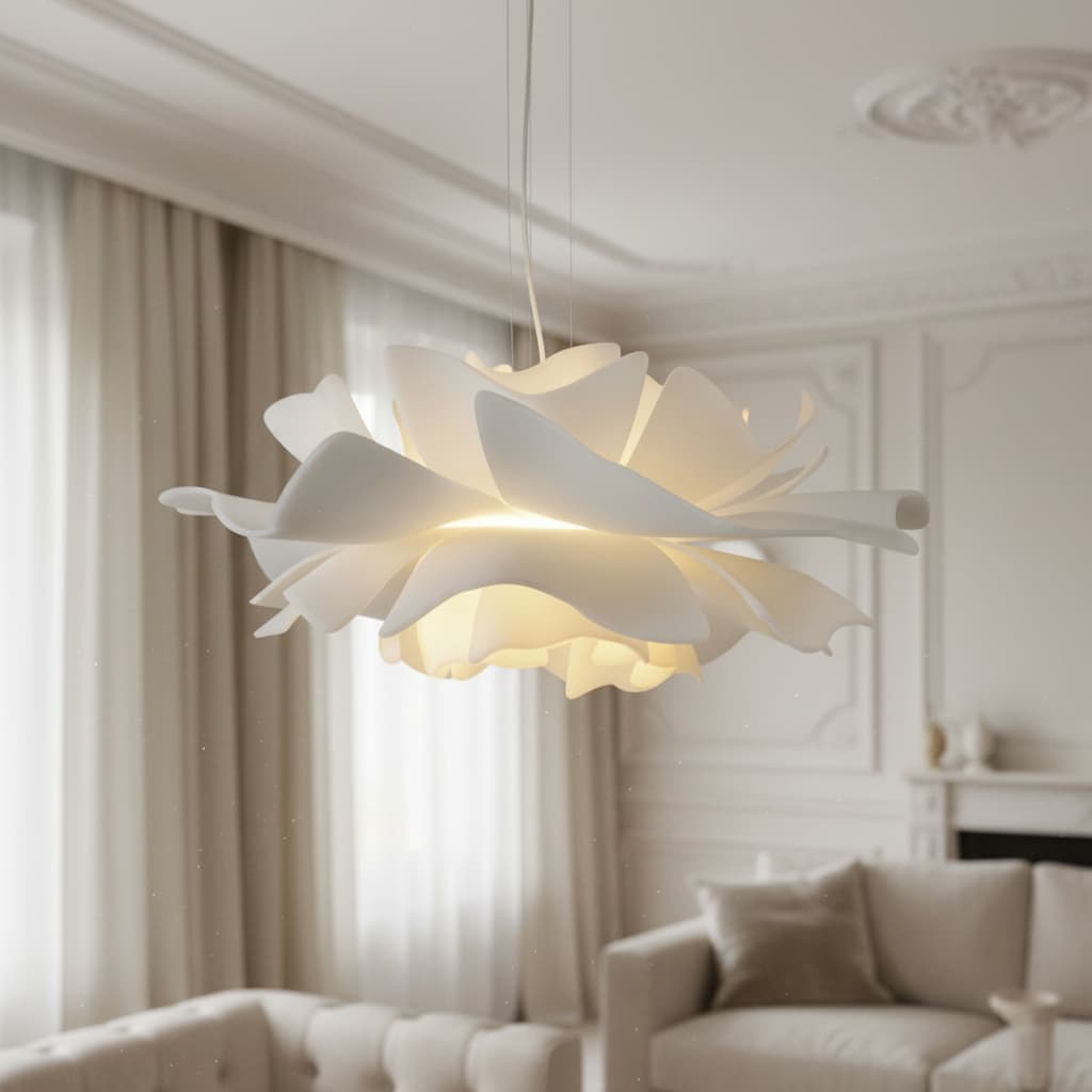 Flora Nordic Floral Sculptural Pendant Lamp - Artistic Decorative Lamp for Living Room | Esilora
