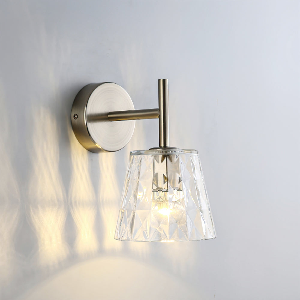 Bravira Modern Glass Wall Lamp – Minimalist Wall Sconce for Bedroom, Hallway & Vanity | Esilora