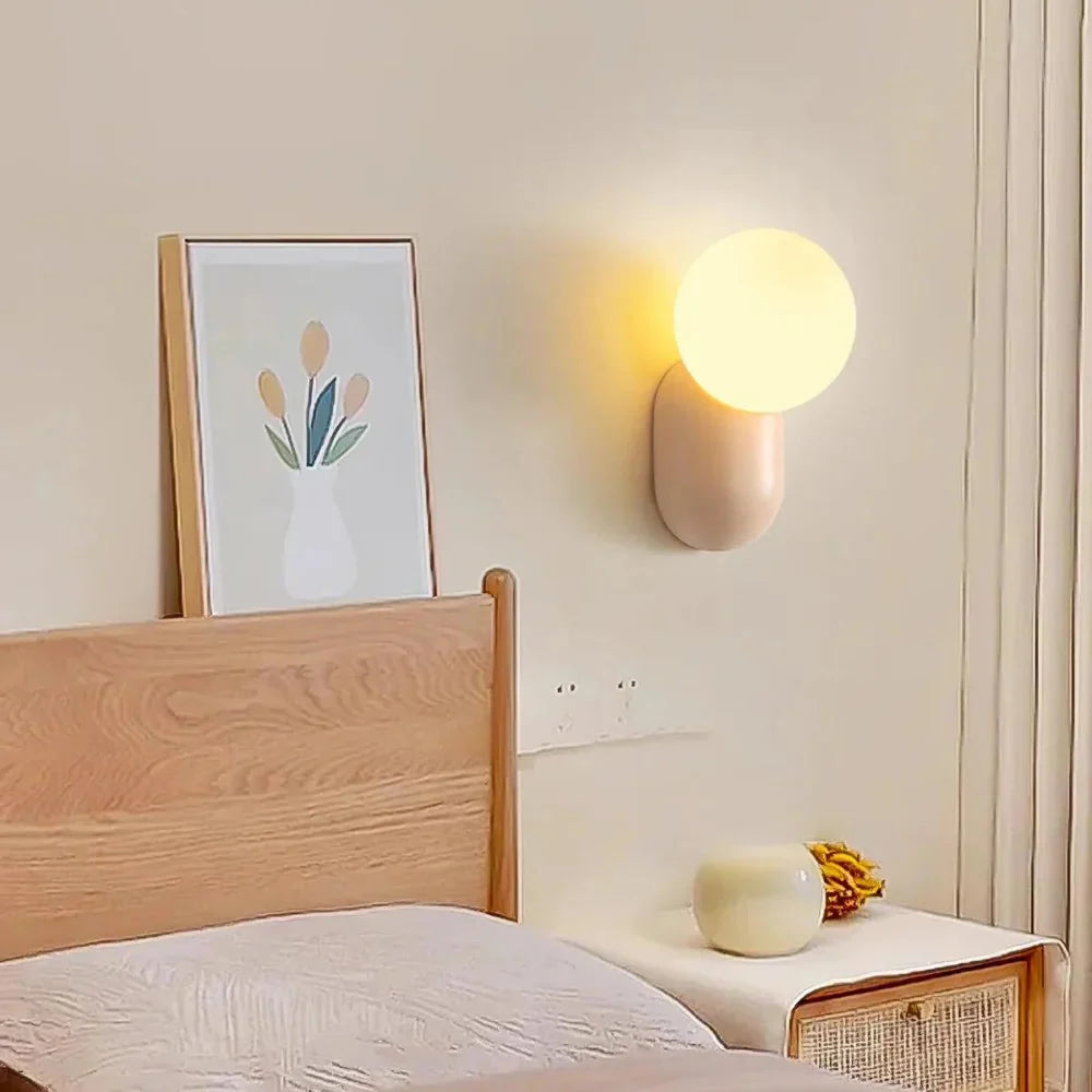 Luma Nordic Glass Orb Wall Light | Esilora