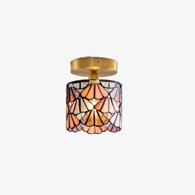 Vintagia Stained Glass Mosaic Ceiling Lamp - Vintage Inspired Light for Interiors | Esilora