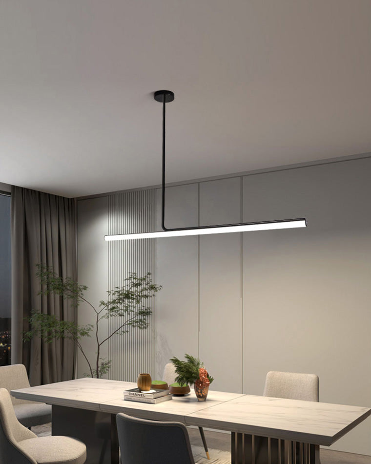 Lumineo Contemporary Decorative Dining Room Chandelier White Paint Push Button Switch | Esilora