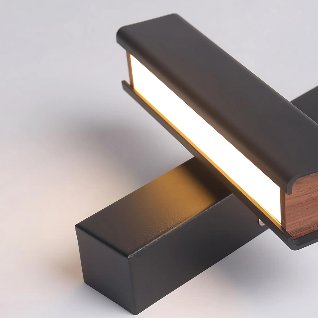 Moderne væglampe i aluminium med Light Line-design | Esilora