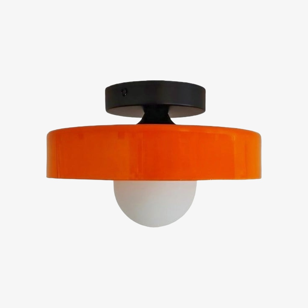 Lampada da soffitto e da parete Glasenti Halo Disc Orb – Illuminazione scultorea moderna per gli ambienti domestici U29 | Esilora