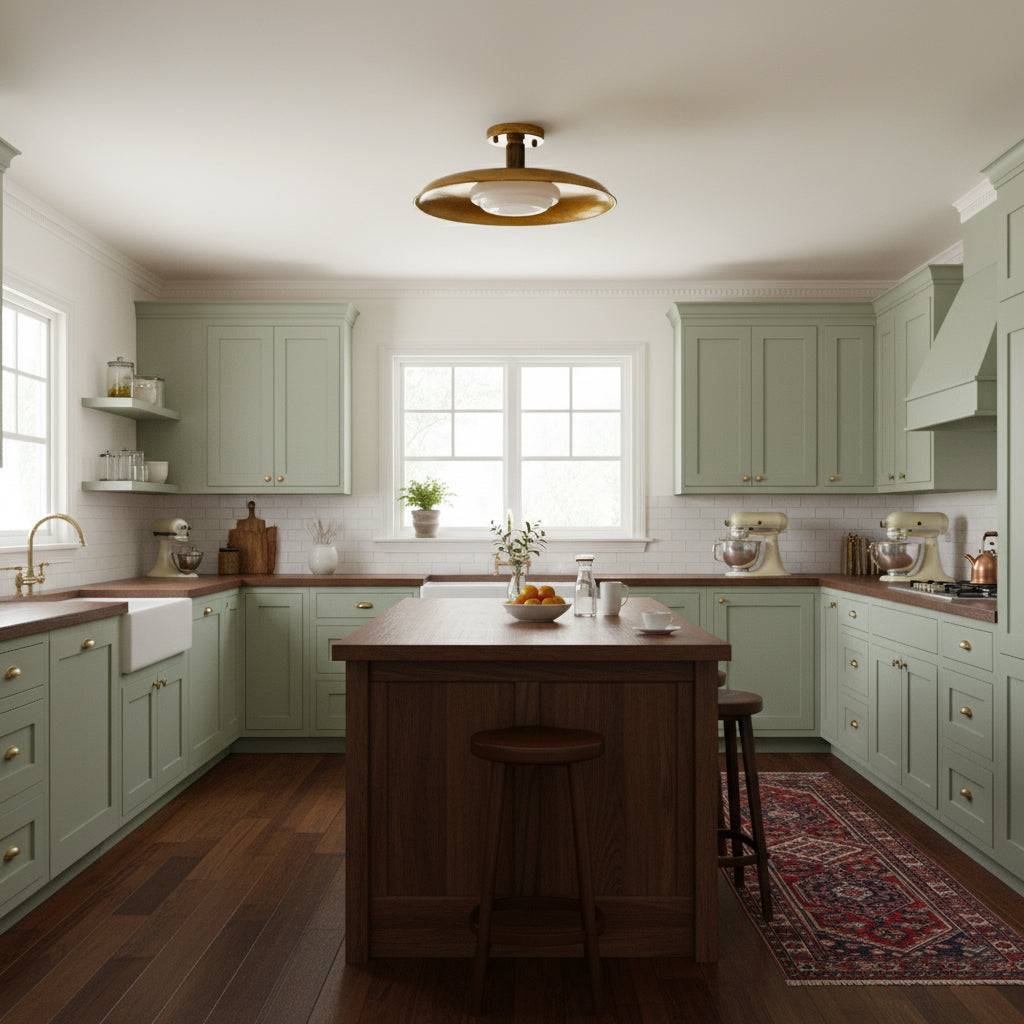 Pot-Lid Style Flat-Panel Ceiling Light | Esilora