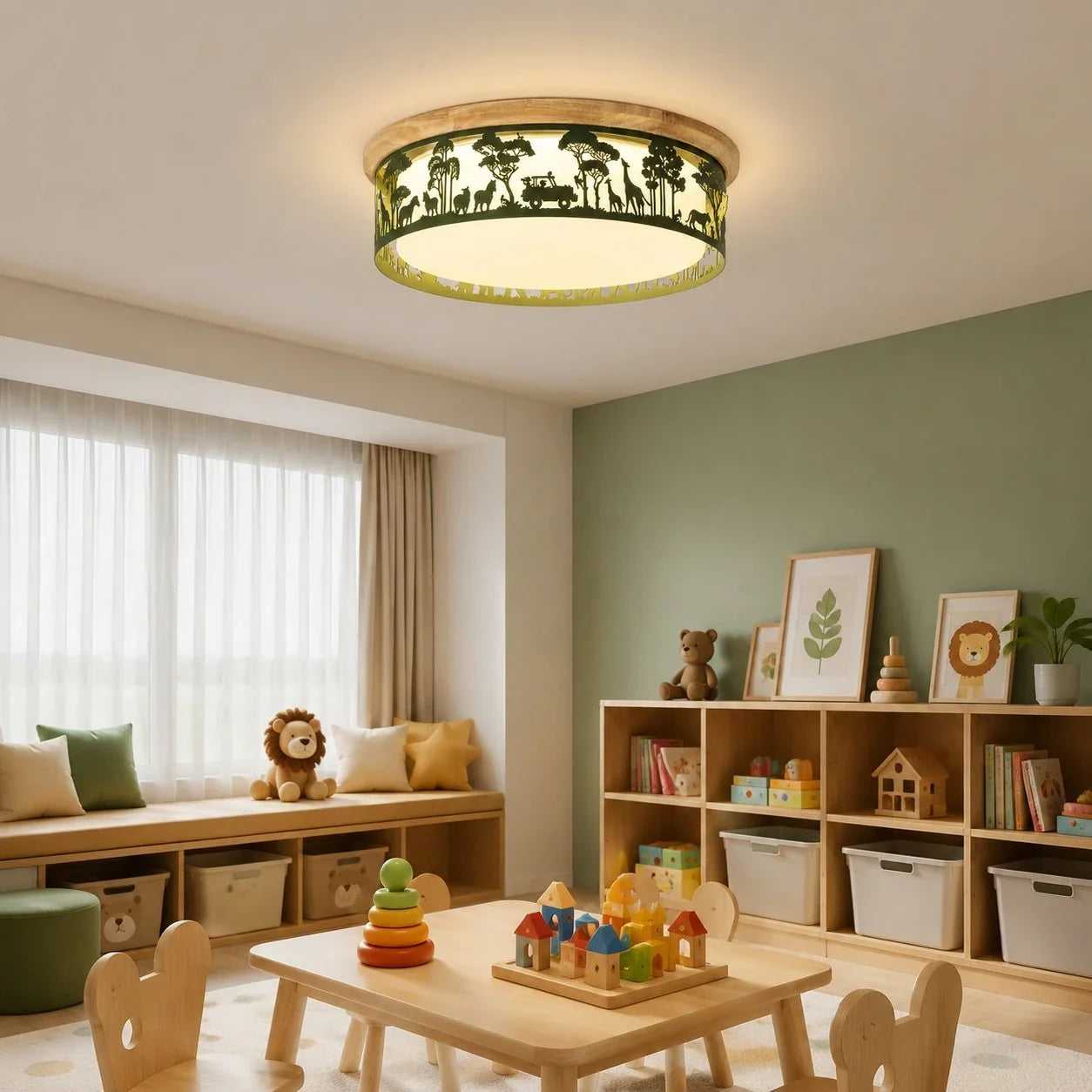 Lampada da soffitto LED a spettro completo con silhouette cava | Esilora