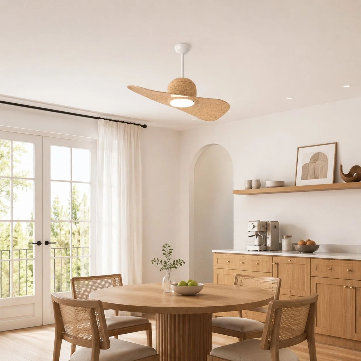 Luce per ventilatore da soffitto a due pale Hat | Esilora