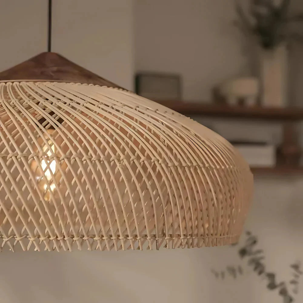 Retro Bohemian Rattan Pendant Light | Esilora