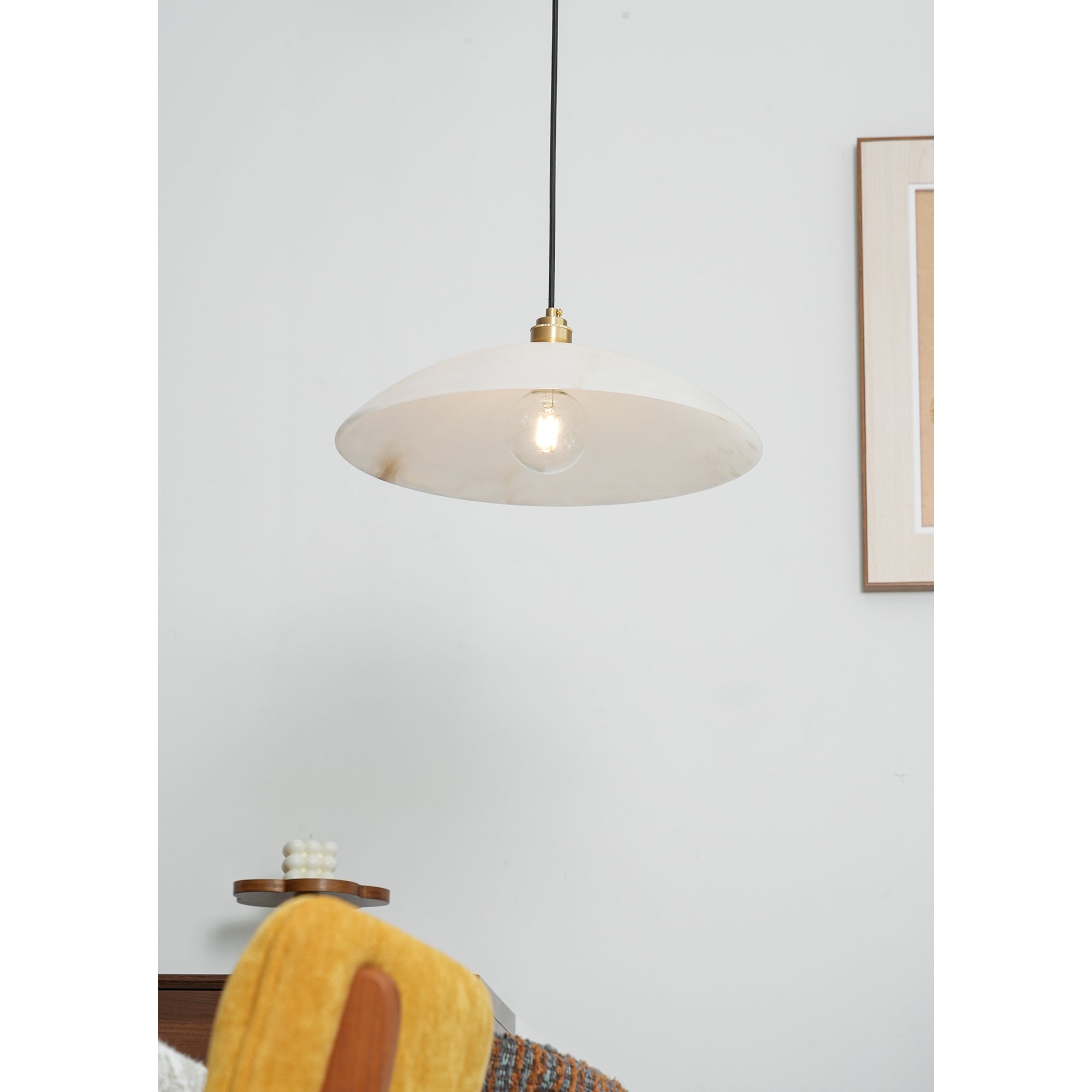 Alabaster Dome Pendant Light | Esilora