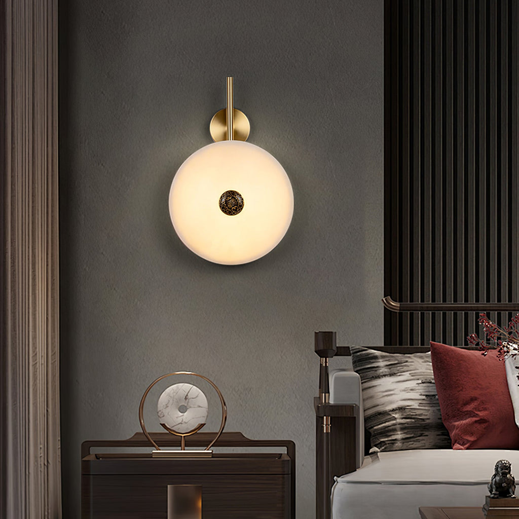 Alabaster Eclipse Wall Light | Esilora
