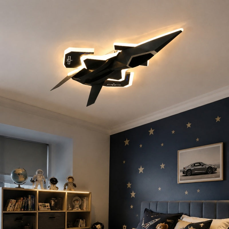Jet Fighter LED Ceiling Light for Kids Bedroom | Esilora