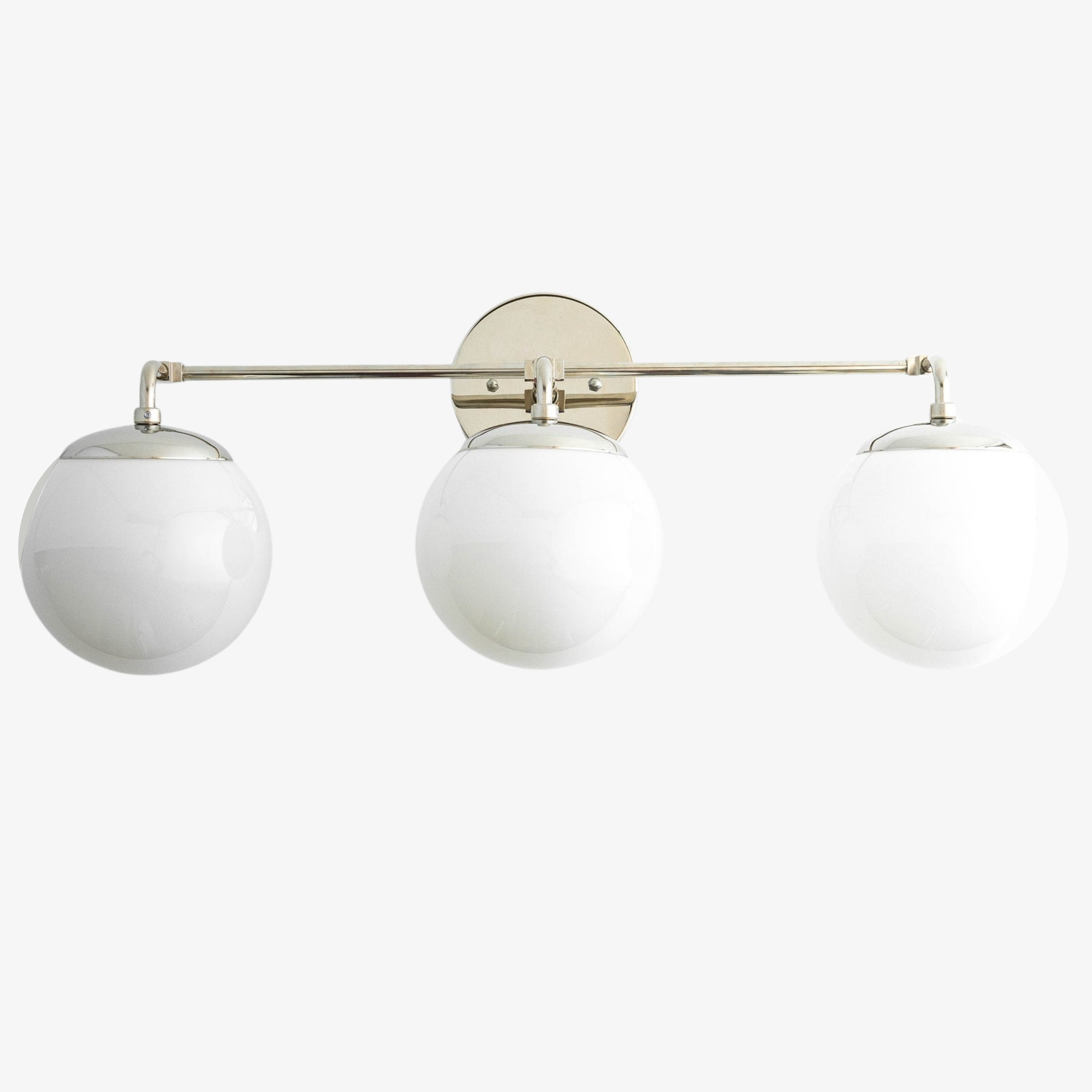 مصباح Glorica Glass الشريطي LED القابل لتعتيم الإضاءة للمرآة – وحدة إضاءة حمّام كروية بسيطة | Esilora
