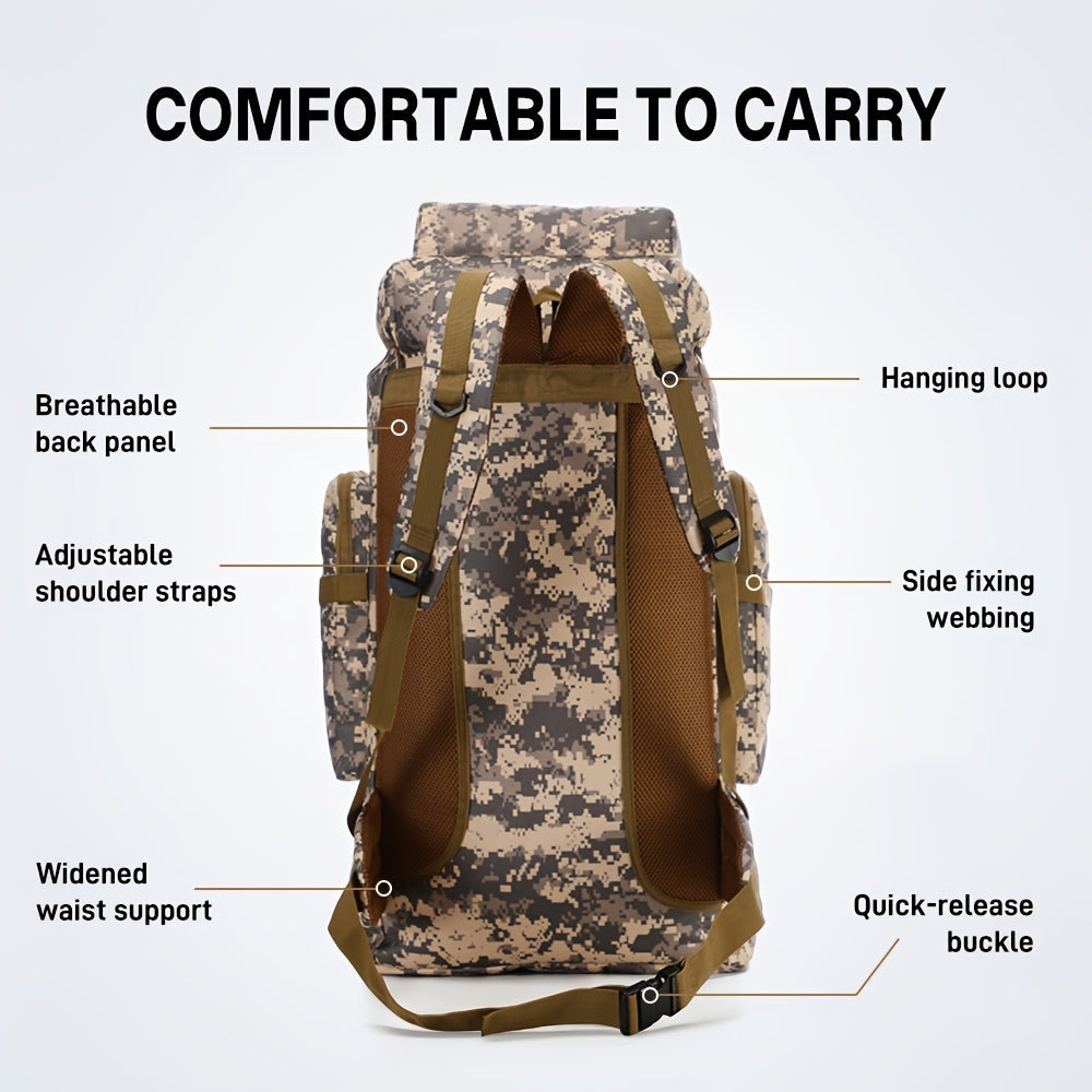 80L Tactical Hiking Backpack