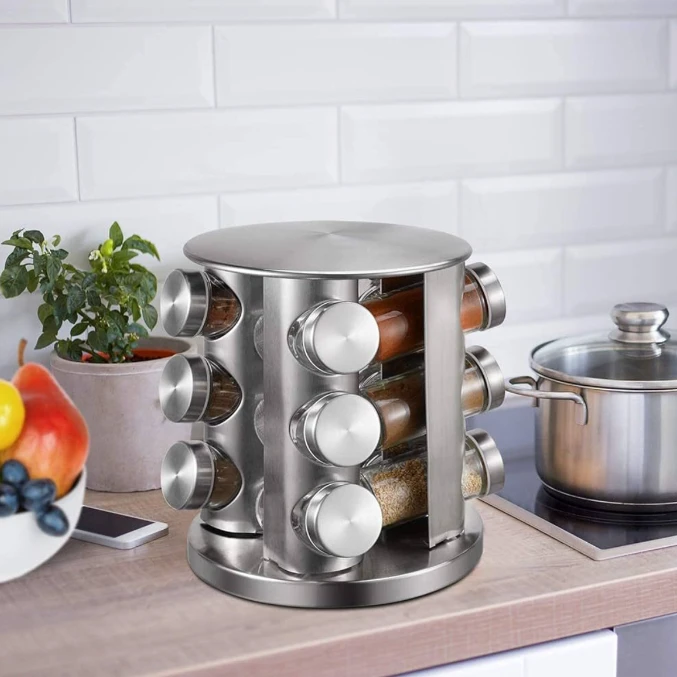 Spice Organizer – Quickly Keep Your Favorite Spices Fresh and Accessible! - Esilora