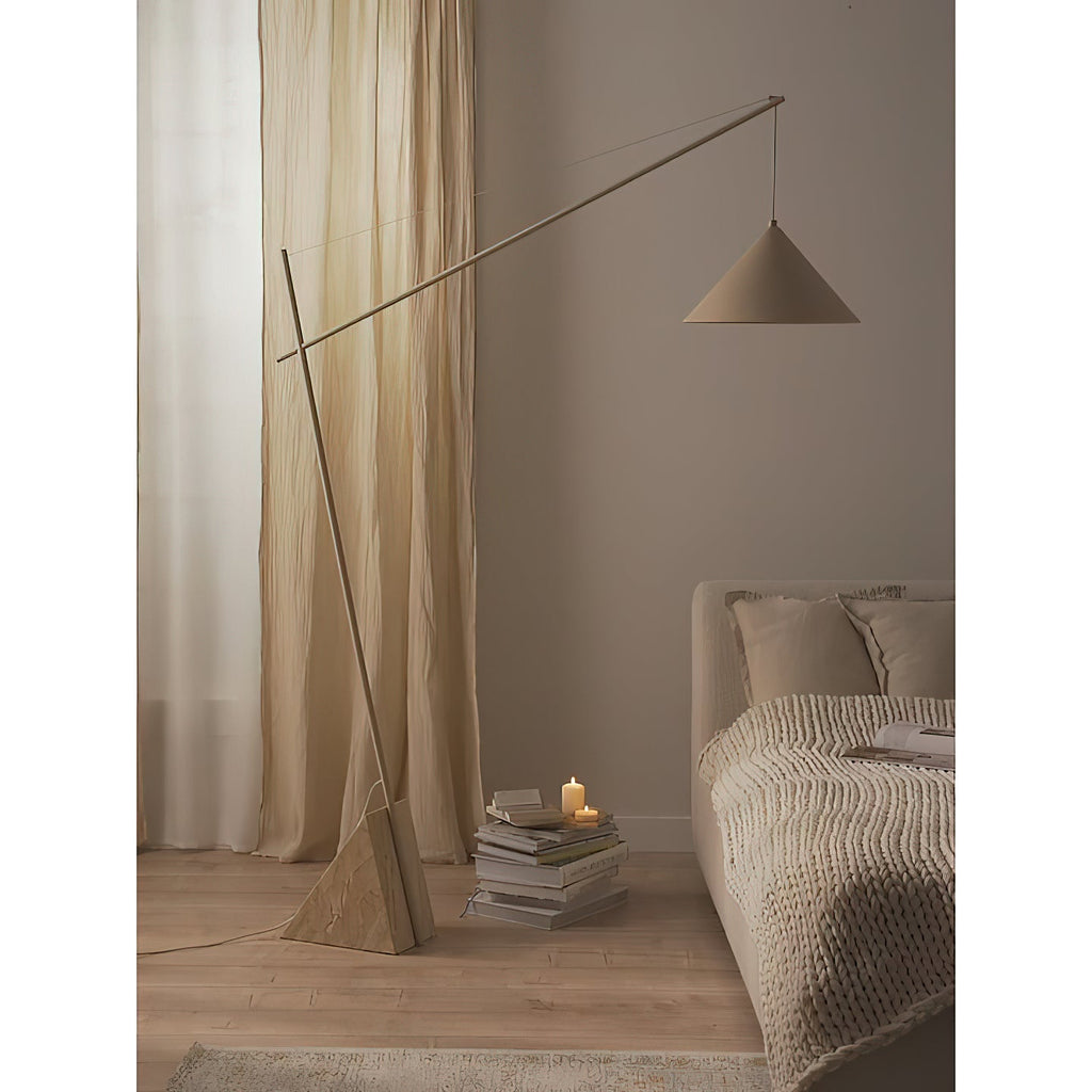 Grande Travertine Floor Lamp | Esilora